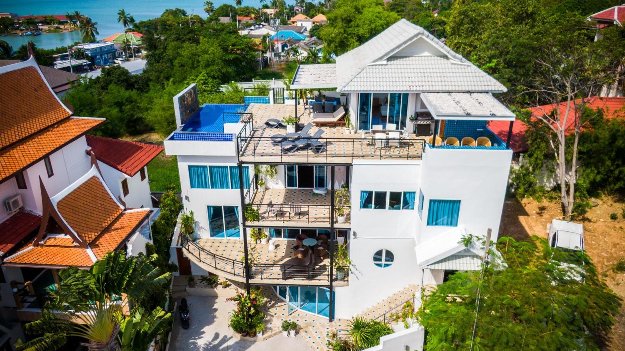 Celebrity Ocean View Villa Samui Bang Rak Beach  Bagian luar foto