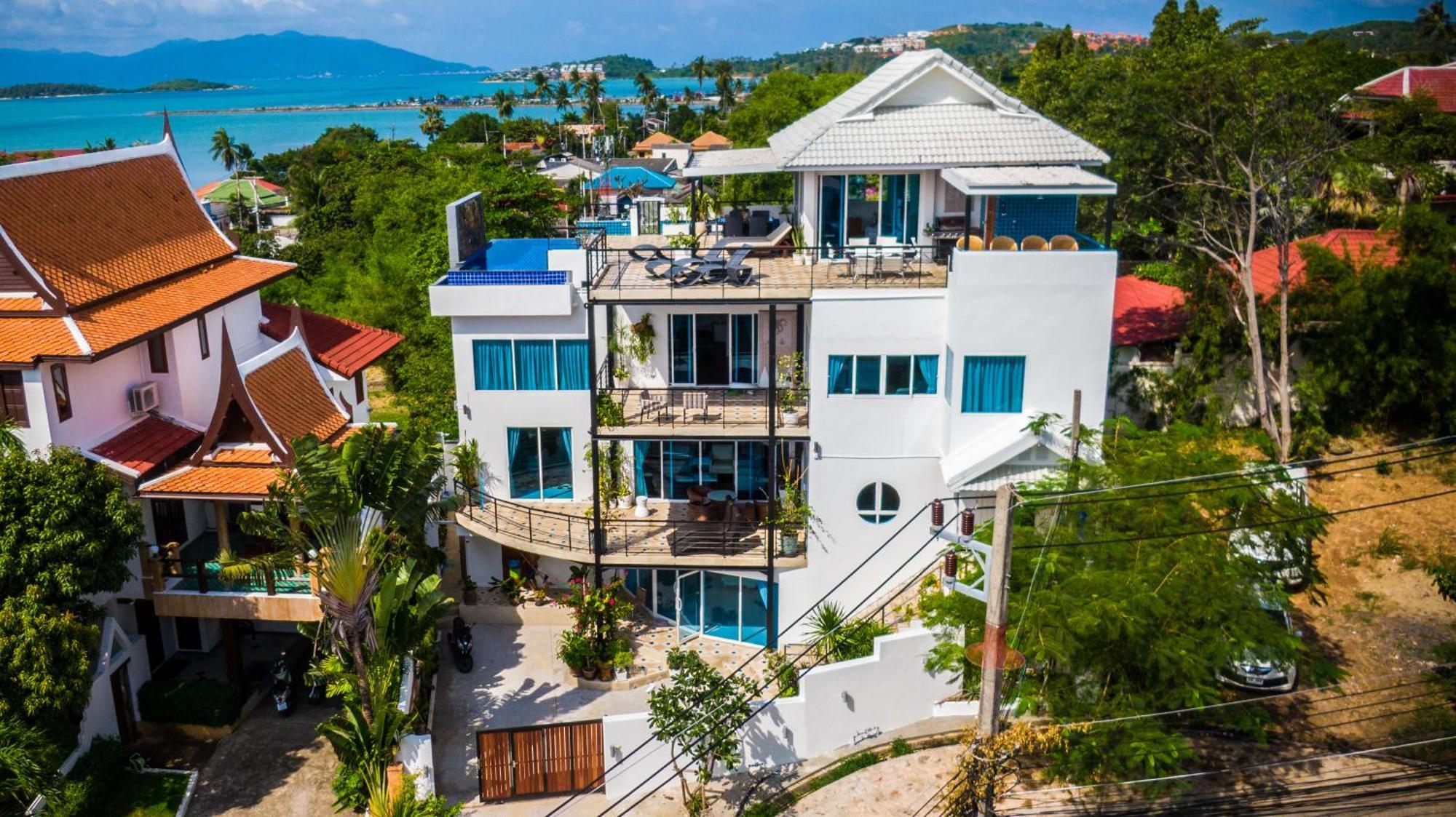 Celebrity Ocean View Villa Samui Bang Rak Beach  Bagian luar foto