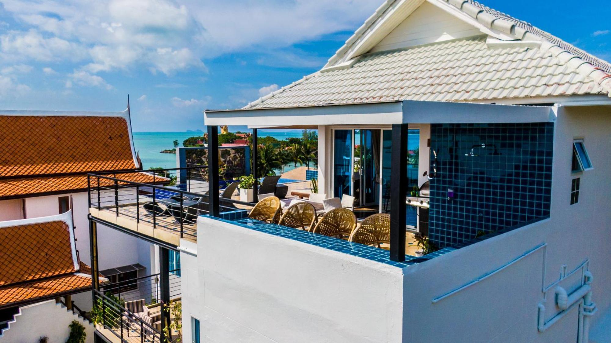 Celebrity Ocean View Villa Samui Bang Rak Beach  Bagian luar foto