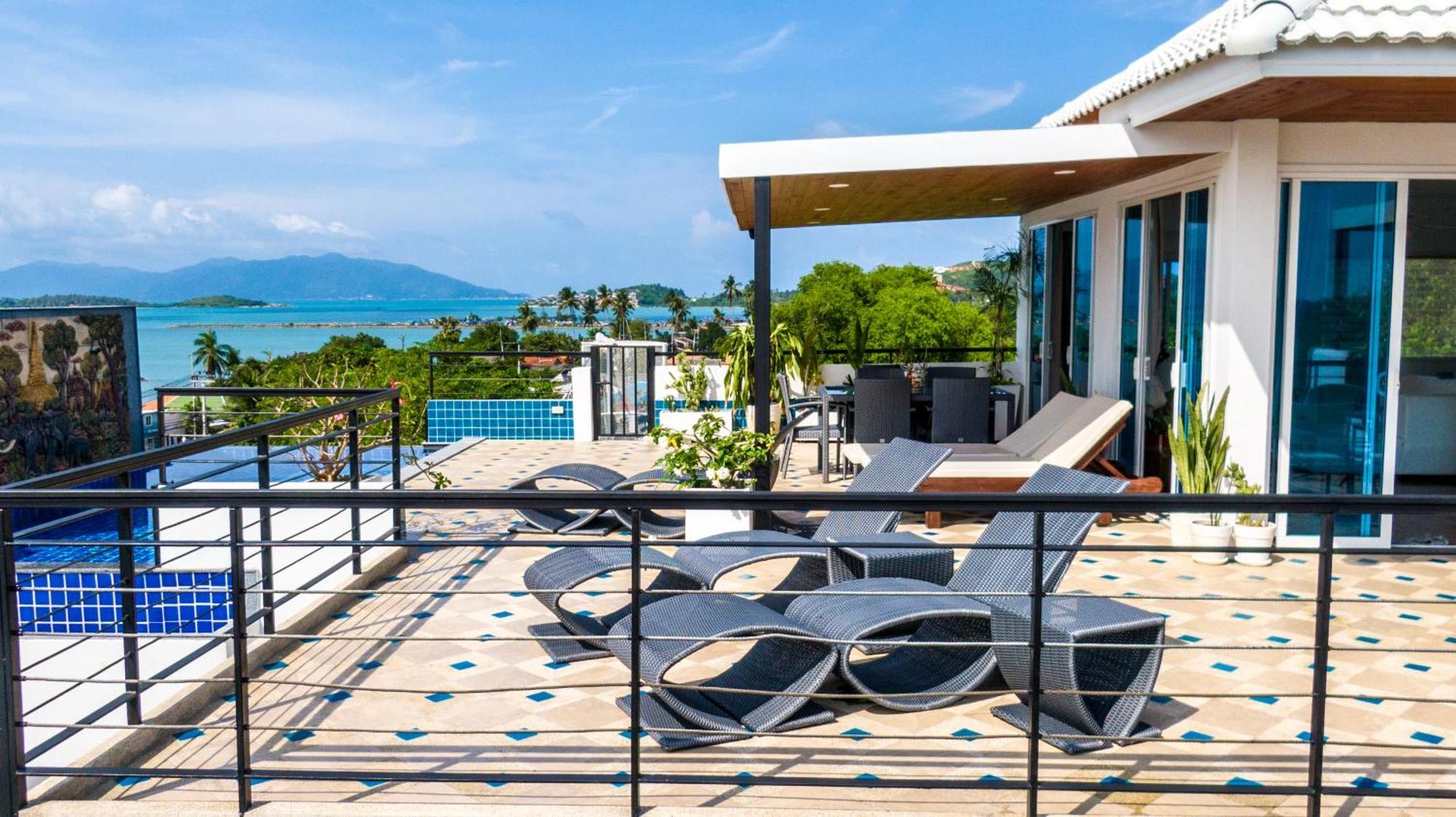 Celebrity Ocean View Villa Samui Bang Rak Beach  Bagian luar foto