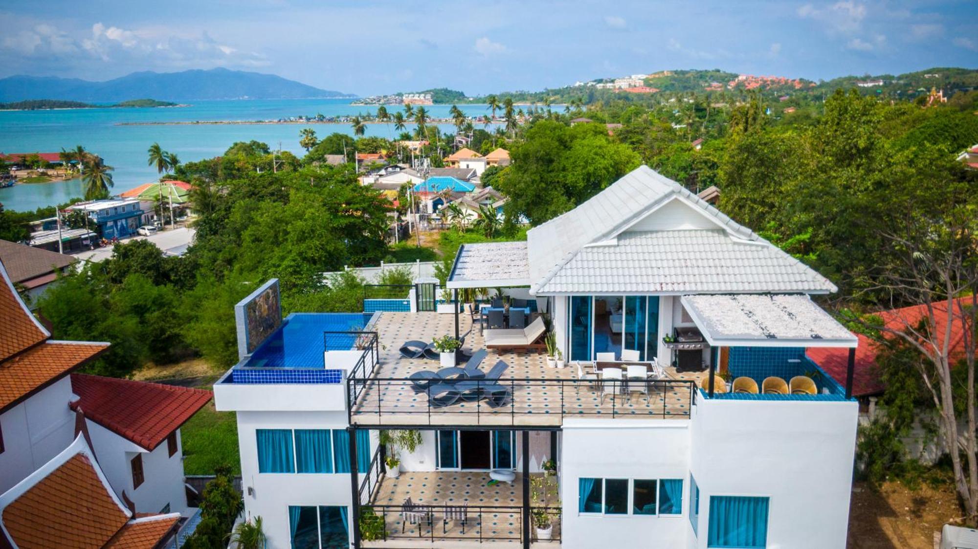 Celebrity Ocean View Villa Samui Bang Rak Beach  Bagian luar foto